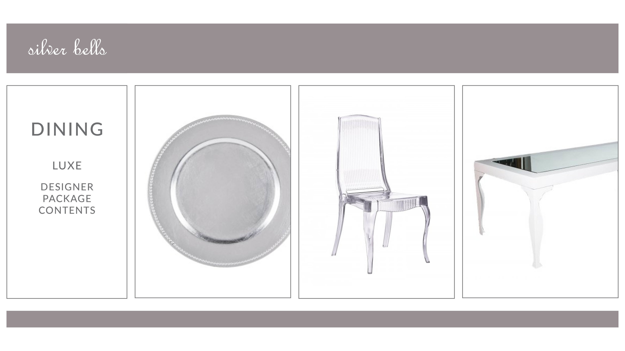 Silver Bells Dining Package Style 2: Luxe