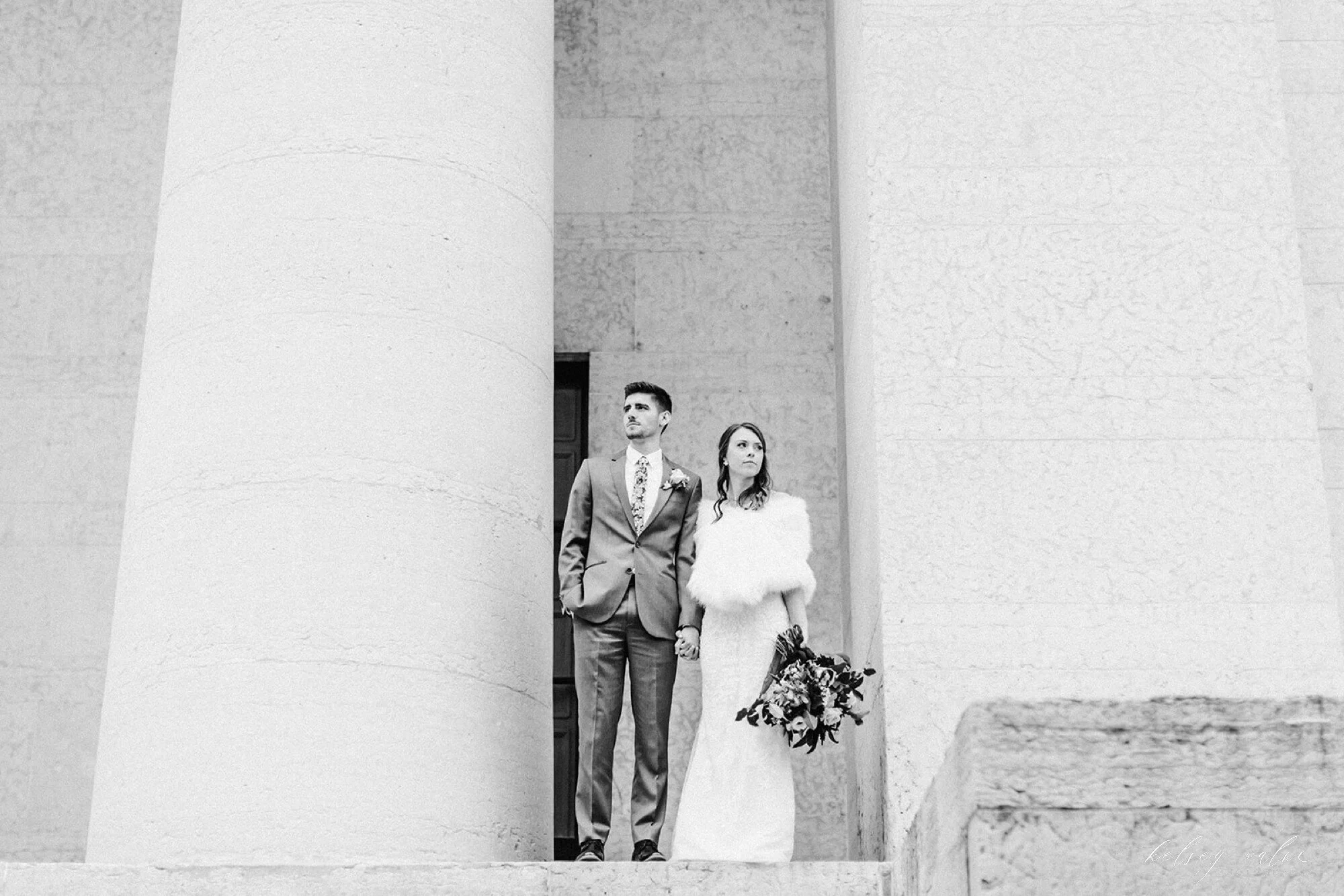 Luke + Allie | A Winter Wedding Downtown