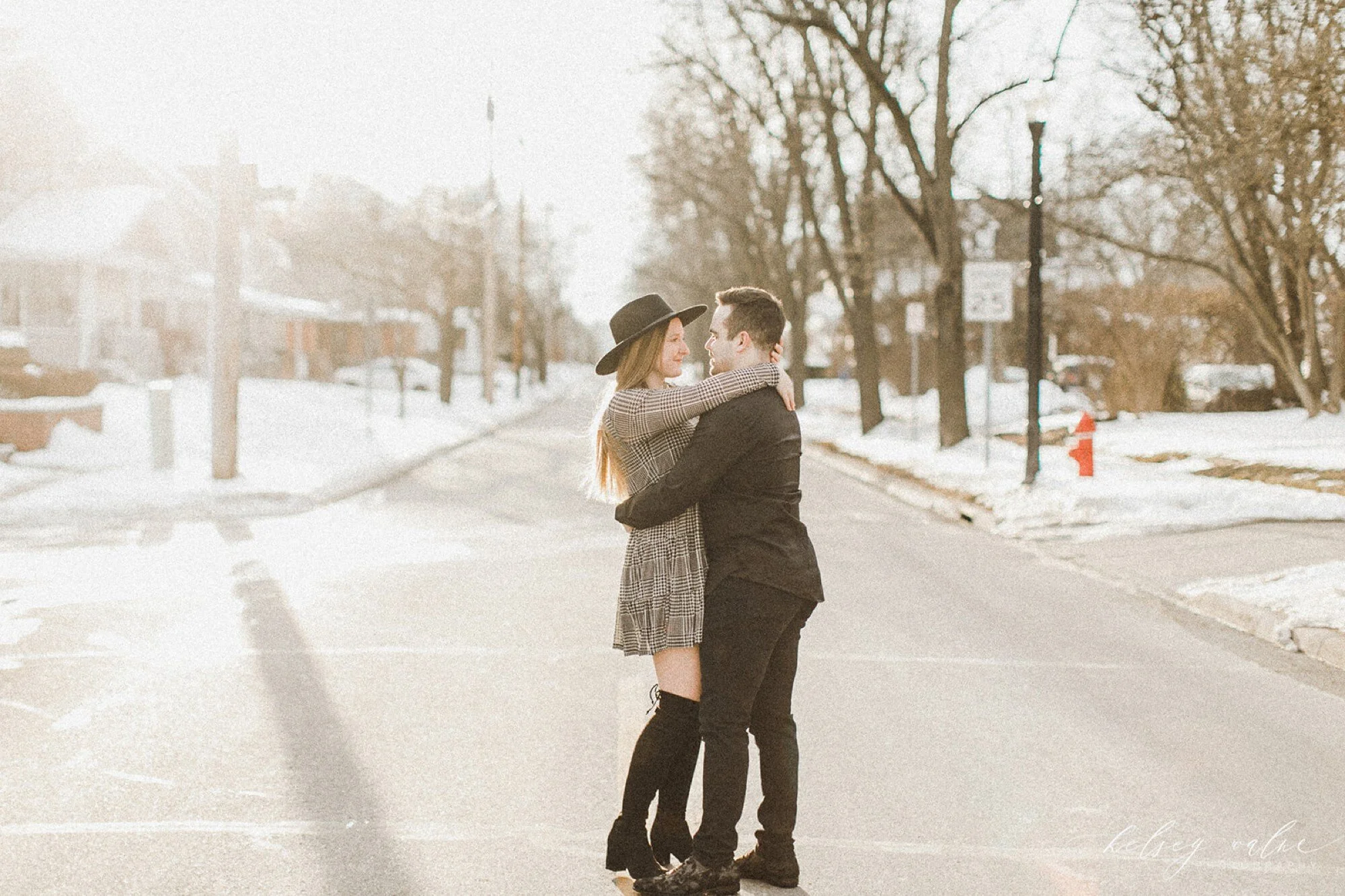 Jacob + Madi | A Snowy February Engagement