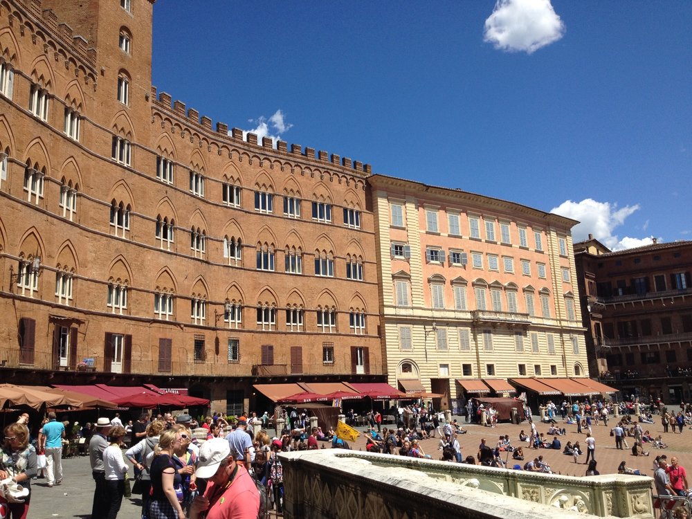 the Plazza at Sienna, Italy