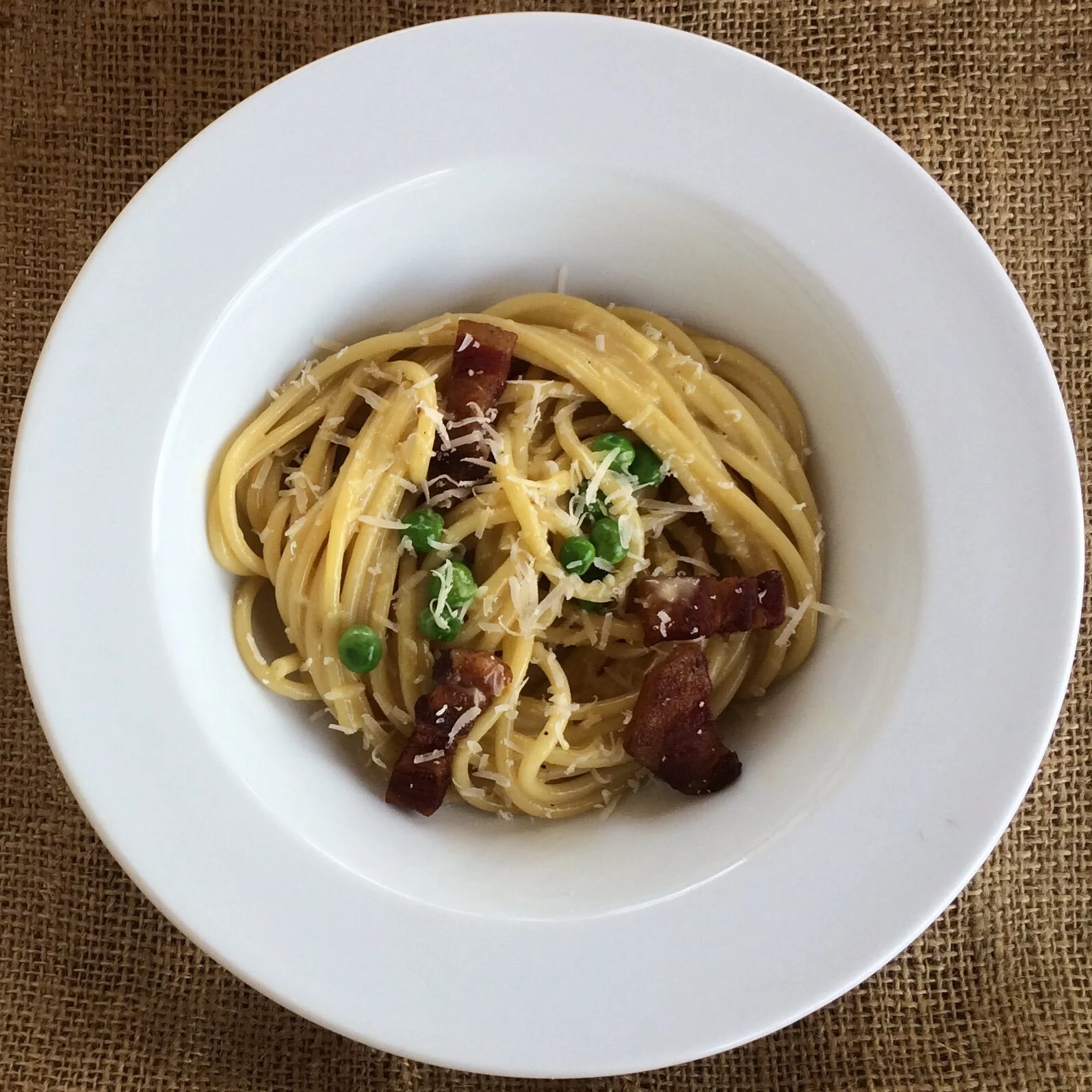 Duck Egg Carbonara