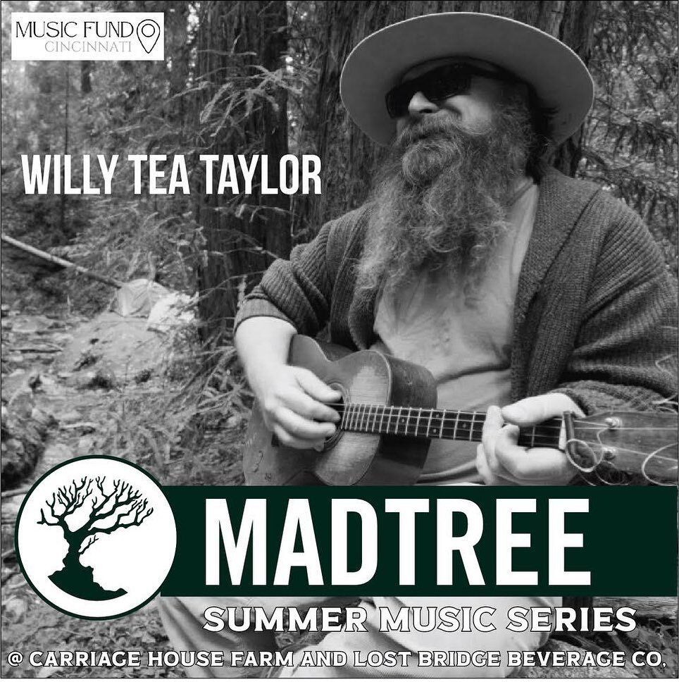 W�illy Tea Taylor kicks off the MadTree Summer Music Series!

T�he MadTree Summer Music Series is an ambitious six month long, three days a week, music series featuring a whole host of musical talent and genres. Each weekend, Friday, Saturday, and Su