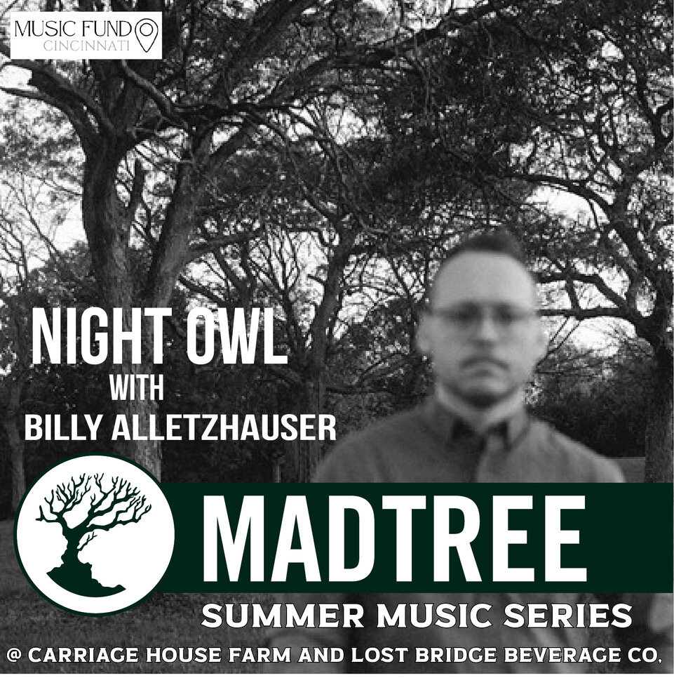 From travel to family, Night Owl songs speak from the heart and reach into the soul of everyone who hears them. Billy Alletzhauser joins Night Owl on guitar. Take a walk around the property on our one mile trail and take a beer with you!

T�he MadTre