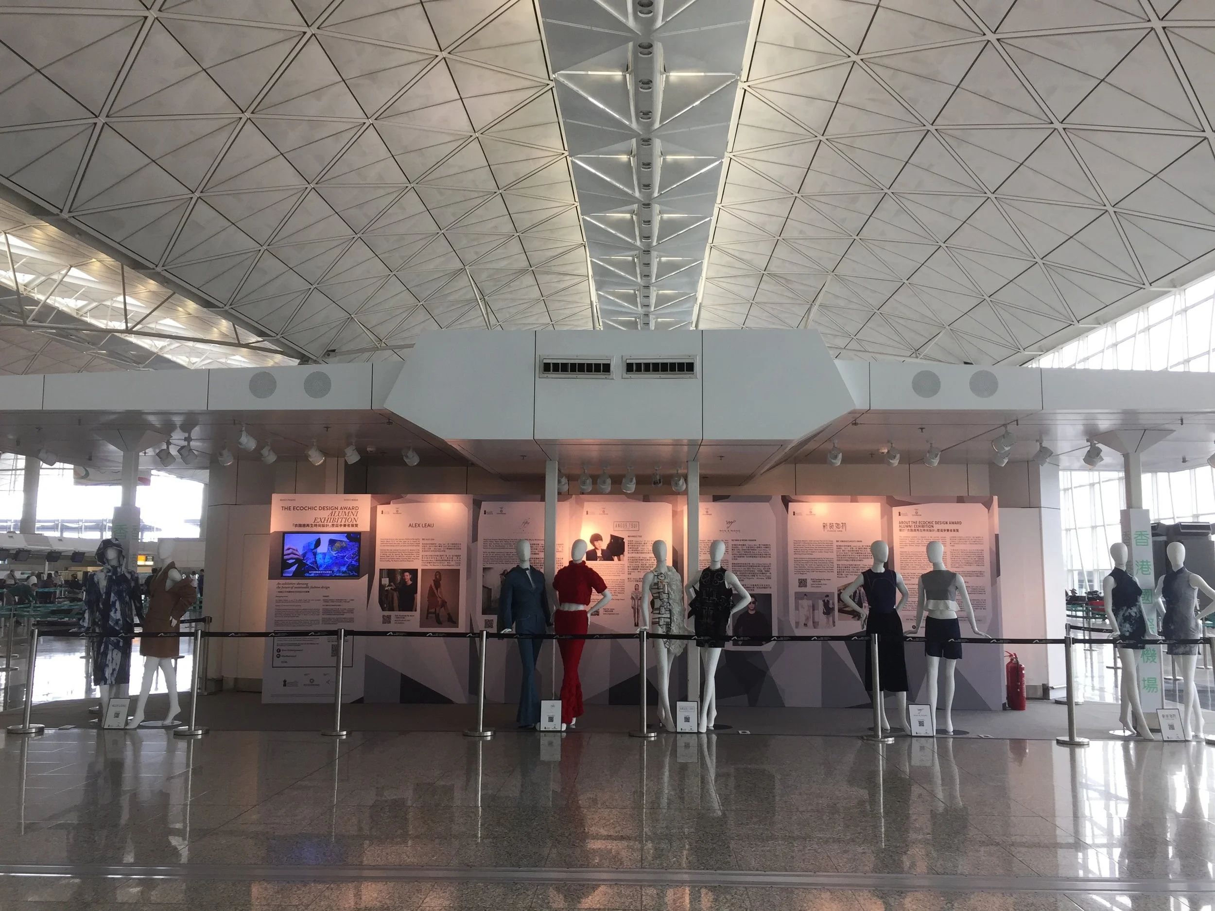 The EcoChic Design Awards' Alumni Exhibition at Hong Kong International Airport