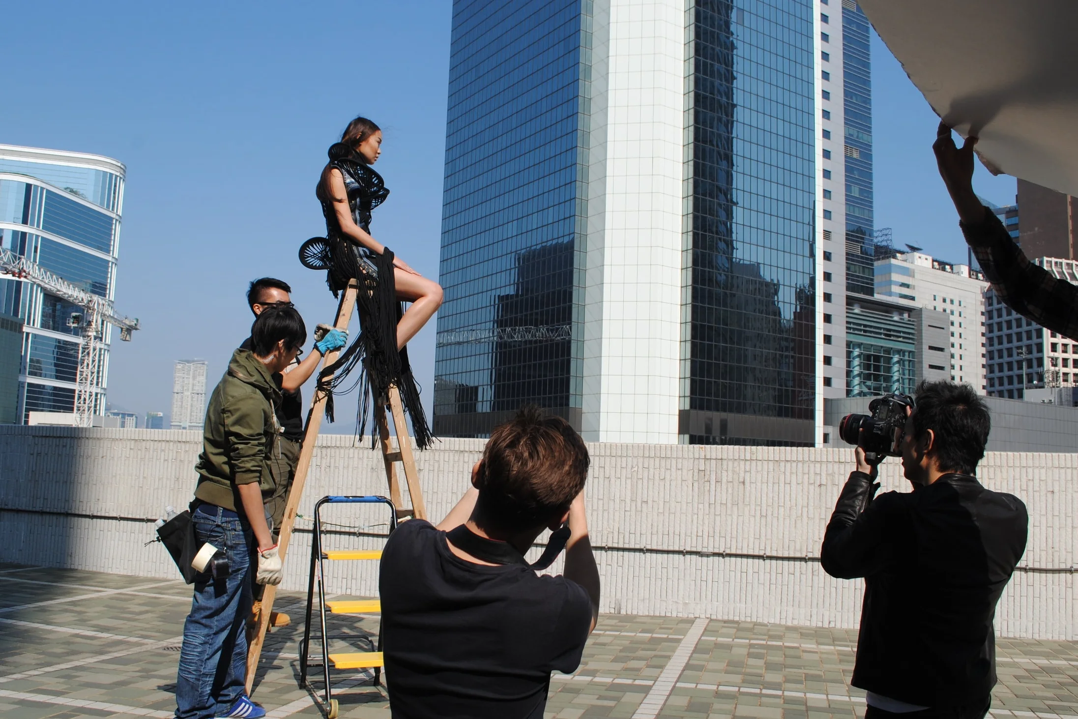Behind the scenes of the EcoChic Design Award 2013 fashion shoot