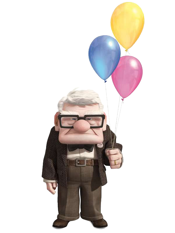 Carl from 'Up' represents not a singular old person, but the idea of old people 