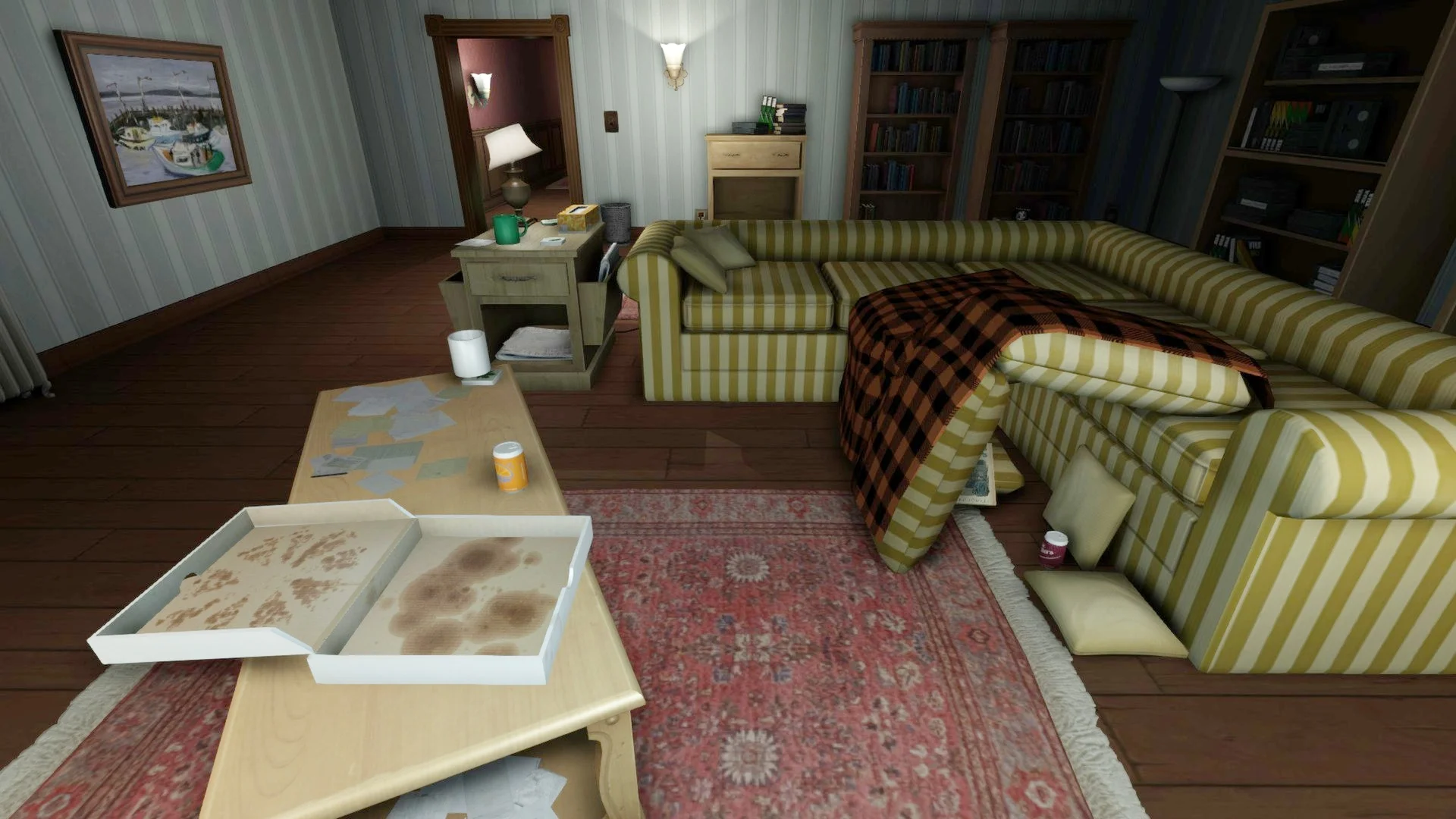 The character that the player plays in "Gone Home" is only shown in pictures hanging off walls but never as a character the camera is following
