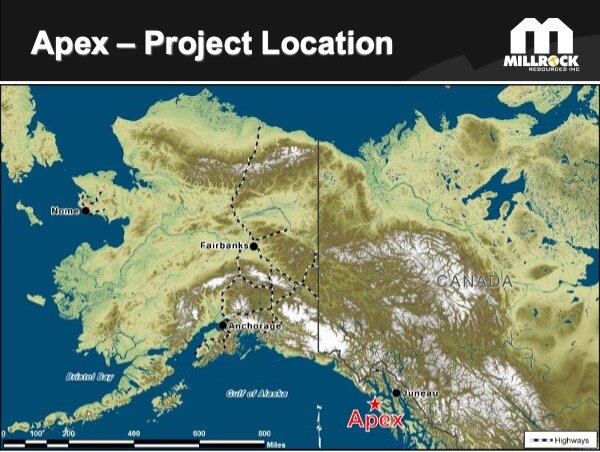 Figure 1. Apex Gold Project Location Map