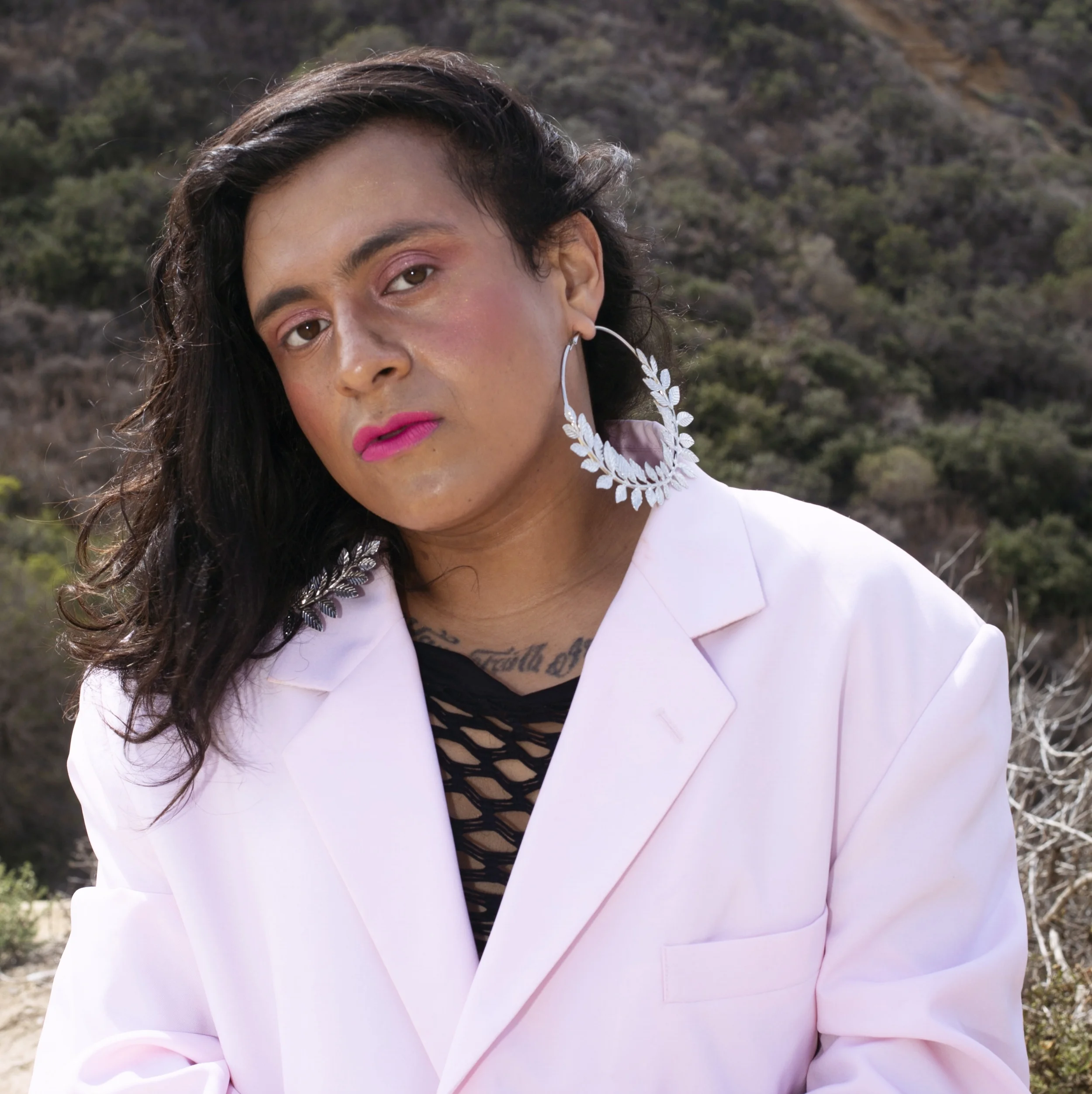 Eve Xelestiál Moreno-Luz Eve Xelestiál is a brown, trans and queer multimedia artist living in San Diego. Eve Xelestiál spends their time challenging the white, heteronormative, patriarchal society that is imposed on queer and trans people of color. Eve Xelestiál thrives/enjoys resisting with other TQPoC, cooking plant based food, listening to queer & trans music, singing IN queer, and watching queer cinema. Xelestiál is committed to combatting main stream media through her personal identity, visual art and poetry. Her work has being featured at The Huntington Museum, the Getty Museum, and on Rest For Resistance.