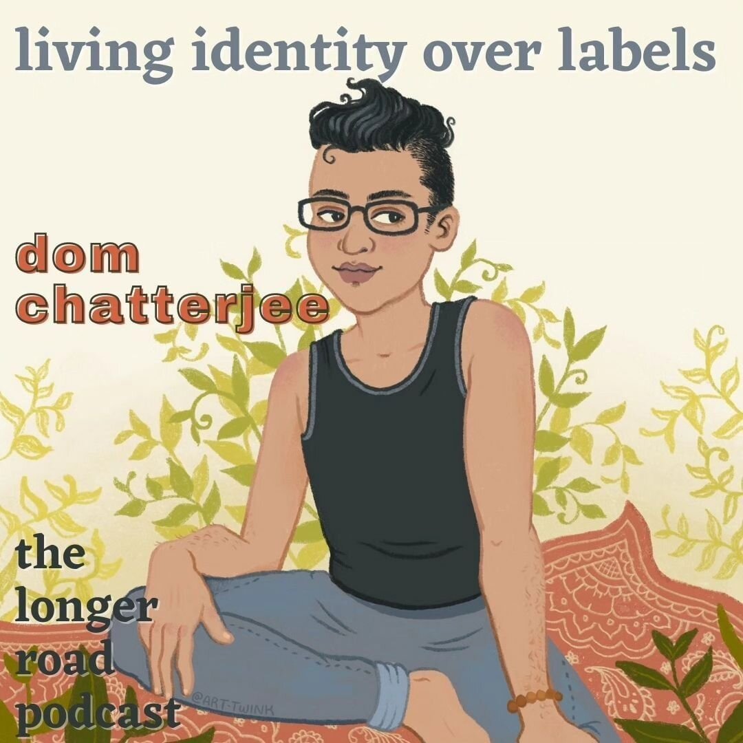 repost via 
@thelongerroadpodcast:

&quot;dom chatterjee shares about the paradox between having intersectional identities about which he could talk about for an hour... and also wanting to just show up as themself in new interactions. 

This episode