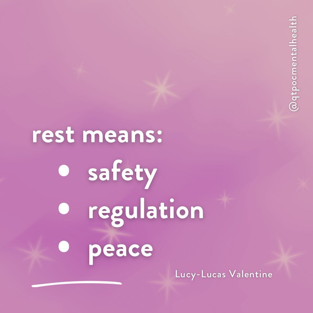 Lucy-Lucas is leading an ASD Perspective Workshop in honor of REST FEST, happening today!

What does Rest mean to Lucy-Lucas ?

&ldquo;Rest means:
Safety
Regulation
Peace&rdquo;

 - Lucy-Lucas Valentine 

Register for the Mad Pride Virtual Workshops 