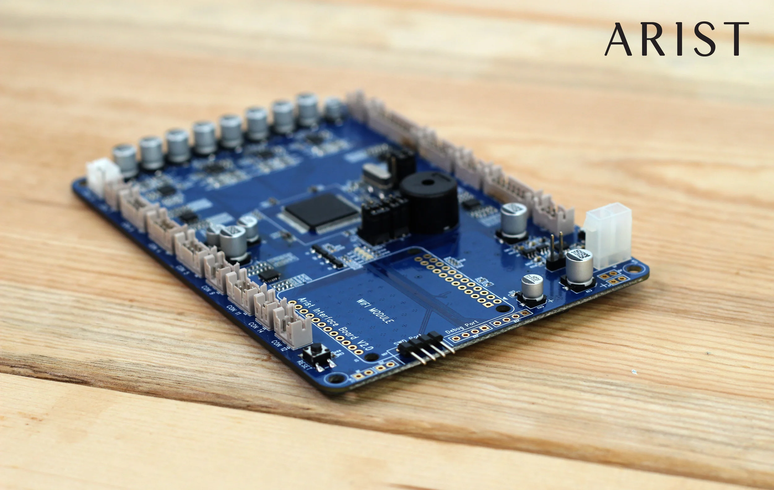Arist’s Printed Circuit Board Assembly (PCBA). 