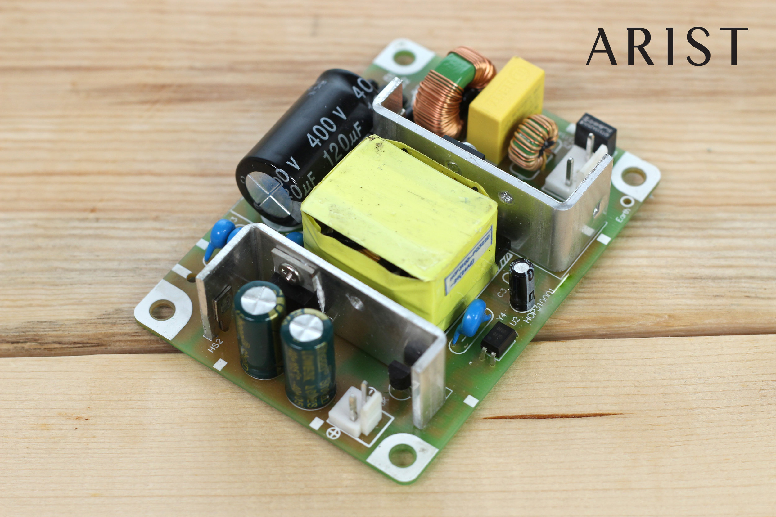 Arist’s Switch-Mode Power Supply (SMPS). Looks like a mini power plant. 