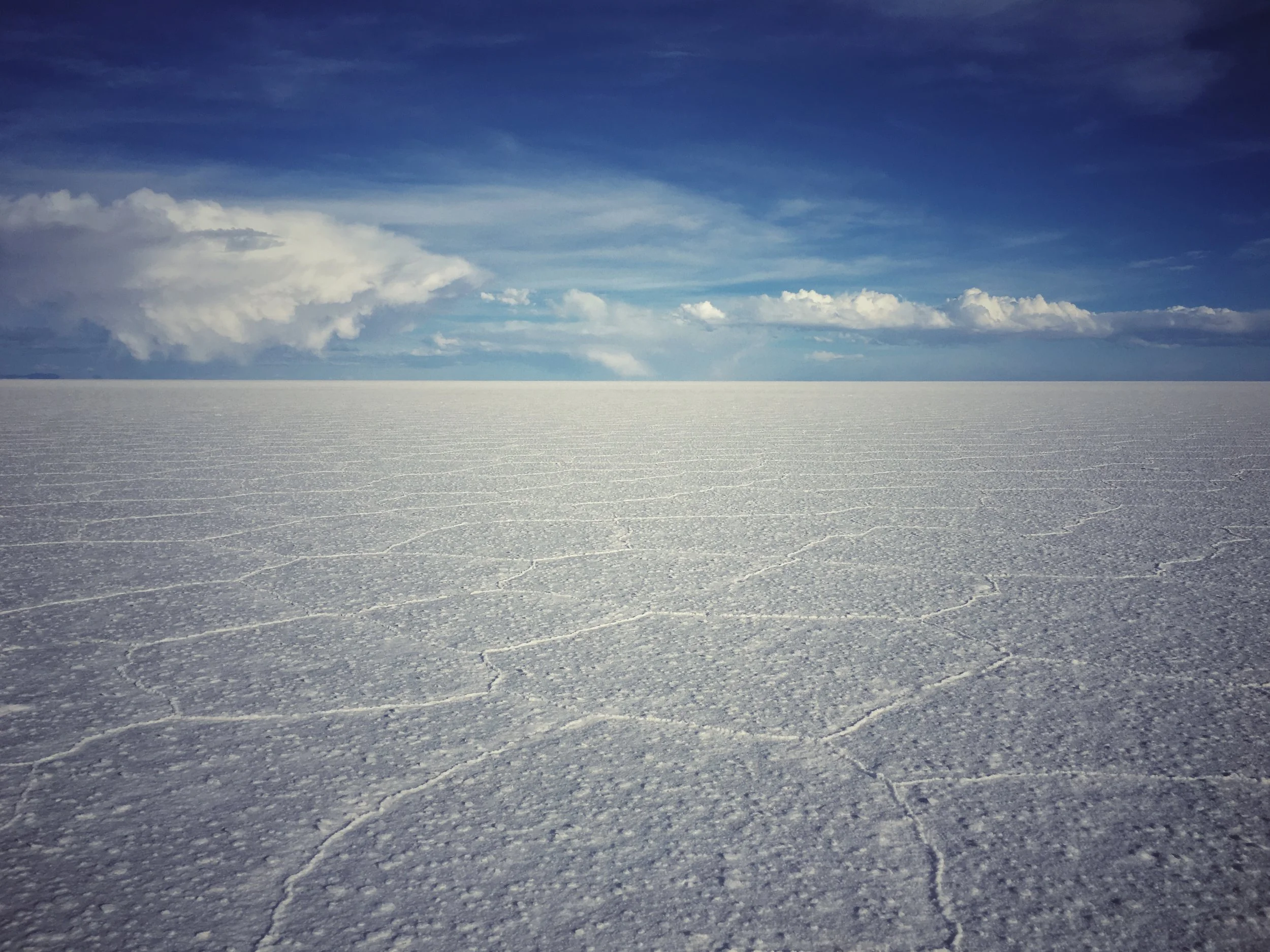 salt plates formed by temperature changes between day and night 