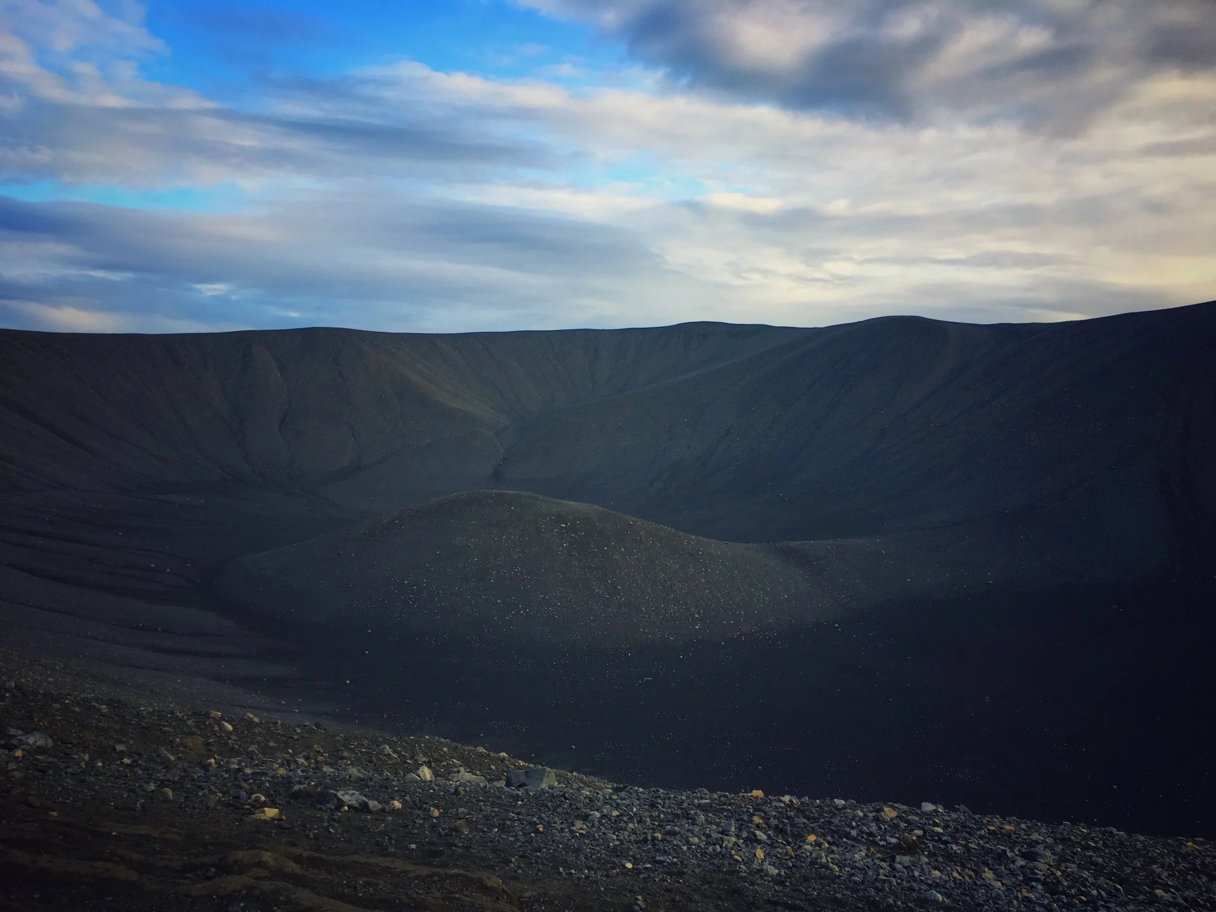 Myvatn Lake top of the crater