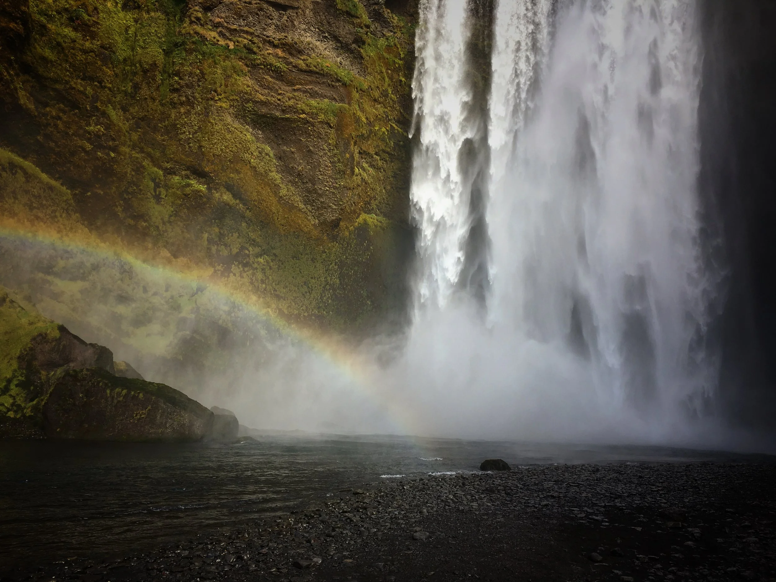 only 468 steps to reach the top of Skogafoss
