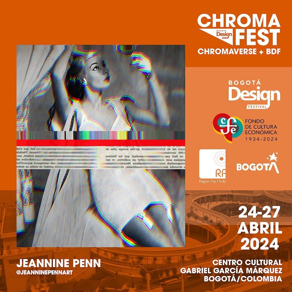 I will be exhibiting my work from April 24th to 27th at the first edition of CHROMAFEST in partnership with @bogotadesignfestival, in a location full of magical realism: the Gabriel Garc&iacute;a M&aacute;rquez Cultural Center in Bogot&aacute;, Colom