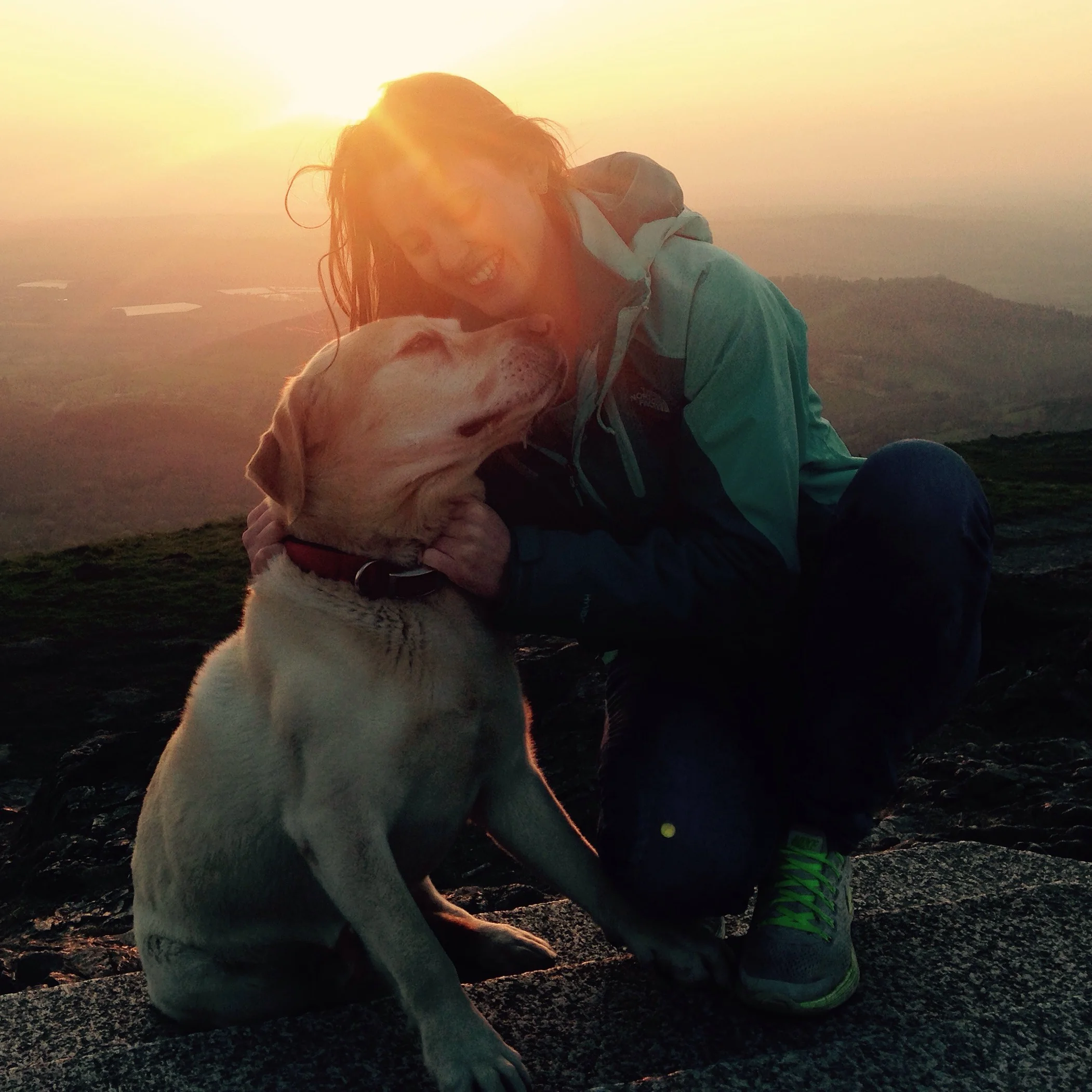 On top of the Malvern Hills, England
