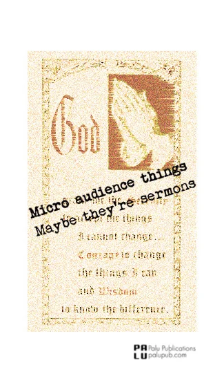 Micro audience things