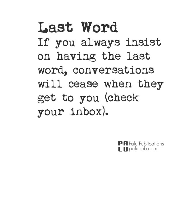Last Word