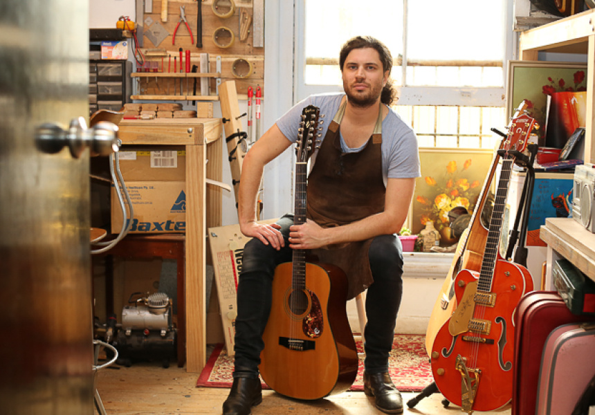 Matt in the original "Salt Mine" (Source: Broadsheet) 