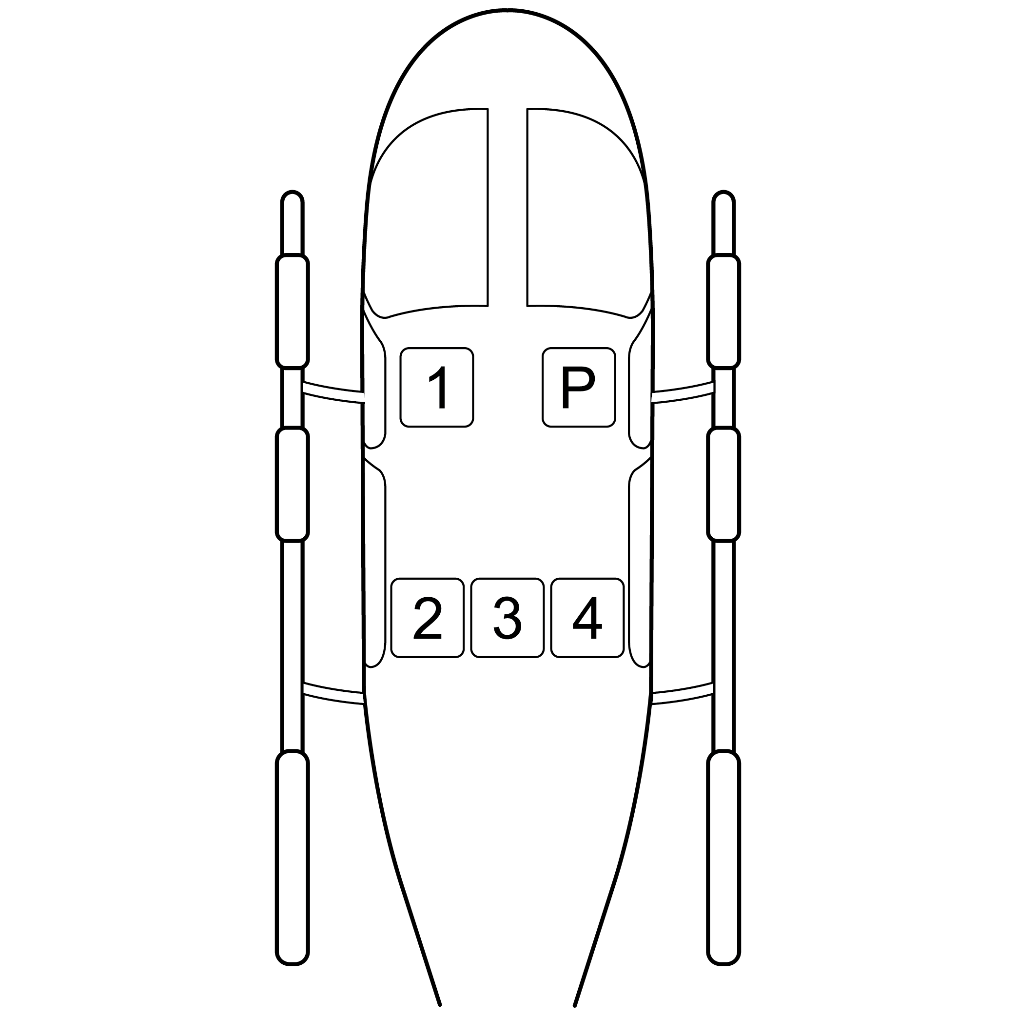 4-PASSENGER HELICOPTER: <br>MAX WEIGHT 750LBS