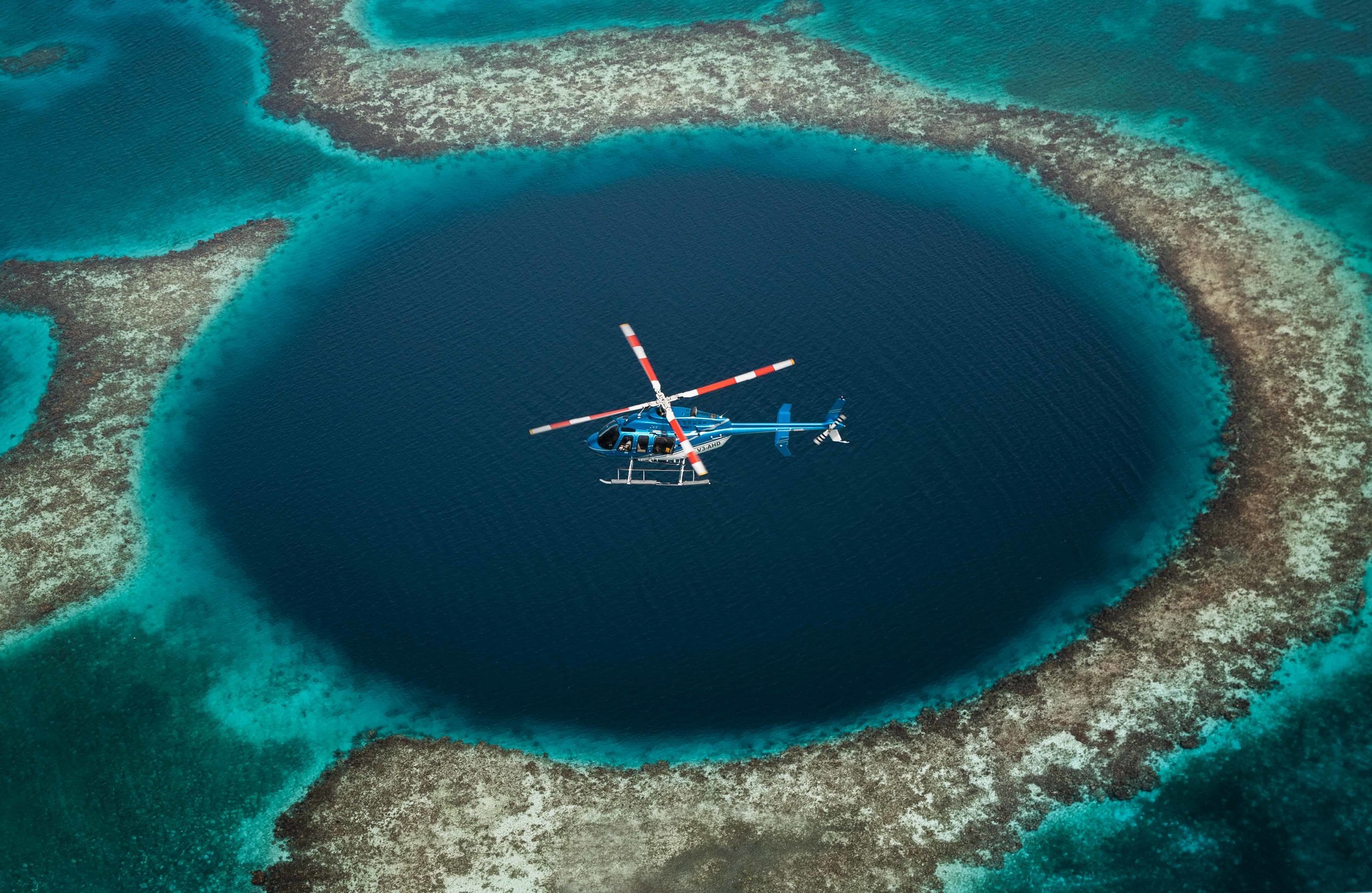 helicopter tours san pedro belize