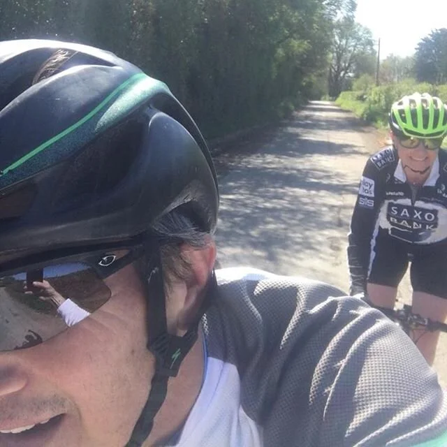 Milk bottles out! First time in the saddle in years, great to be back. Not sure hubby will be getting any #kudos from his #strava buddies but his encouragement and support along with supplying all the gear made it happen. 
Beautiful out in the Kent c