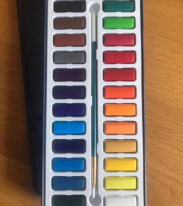 These beauties arrived this morning. #artclub #homeschool #watercolourart #watercolours #alivewithcolour #stayhome #creative #art #letsgetstarted