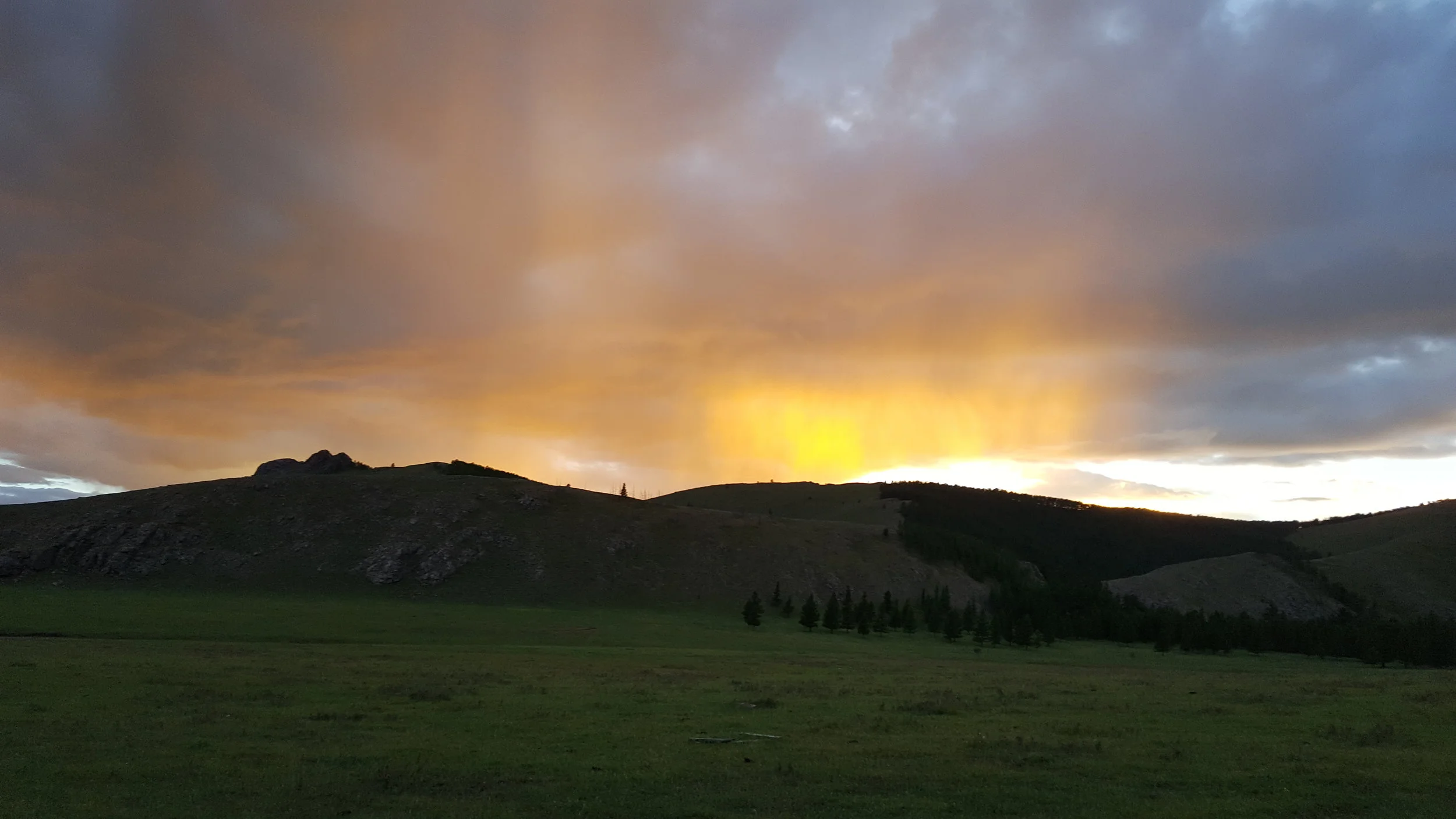 Nearing sunset