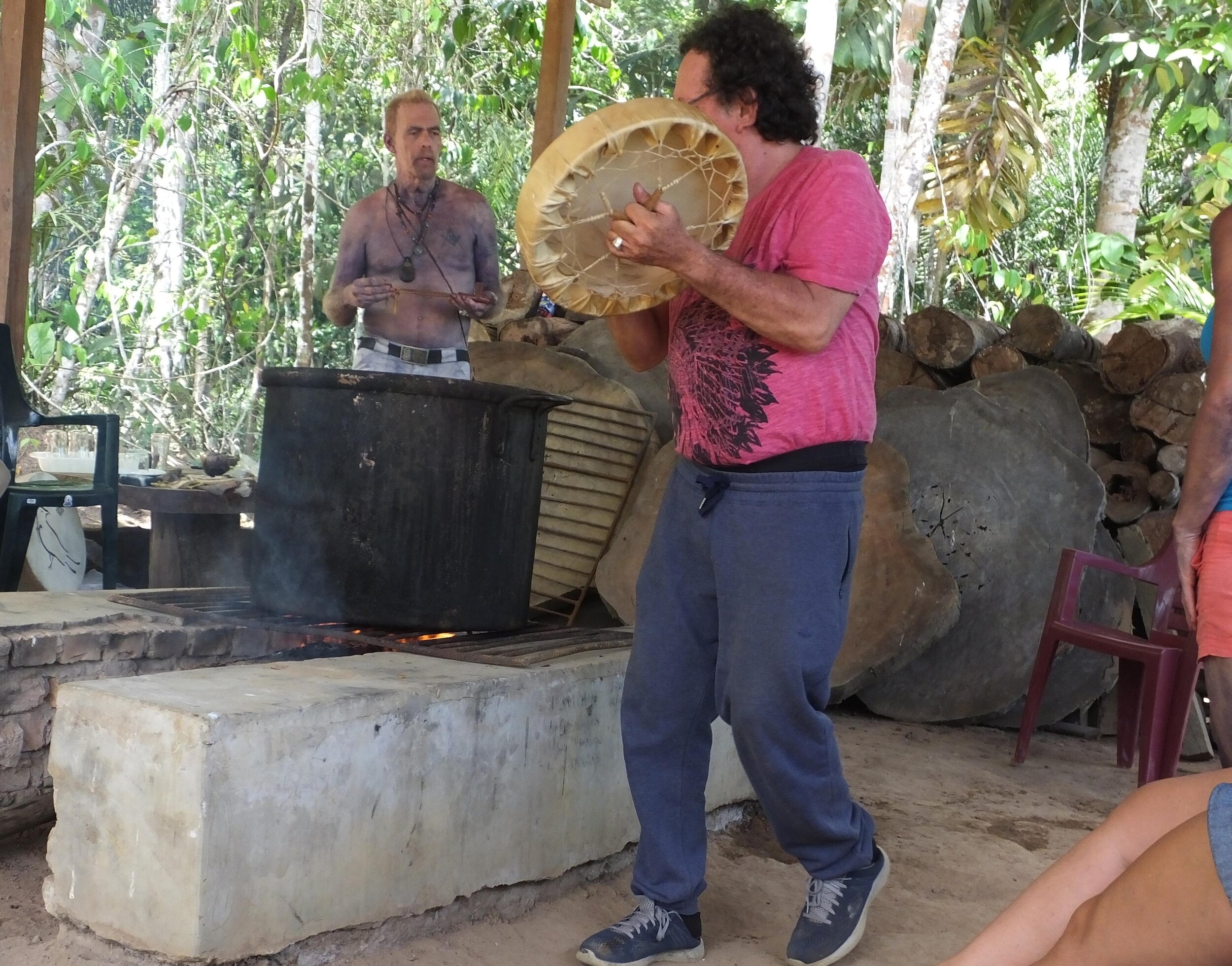 Viejo with his new drum.jpg