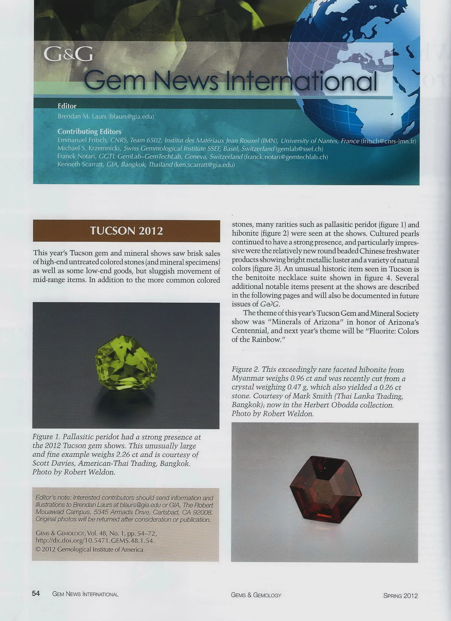 Gems & Gemology - Spring 2012