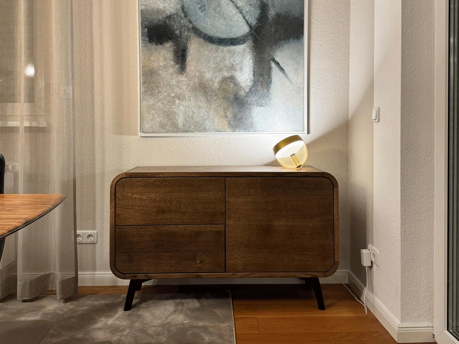 deko schale VARIOS Dekoschale Tisch Holz Naturfarben Länglich Klein 43 cm, Klein Papiertyp:Abziehbare Klebefolie