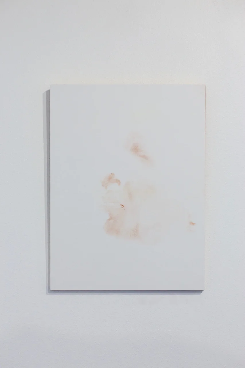 Sabrina Belouaar, Mate de peau , 2017. Maquillage sur papier, 31 cm x 24 cm