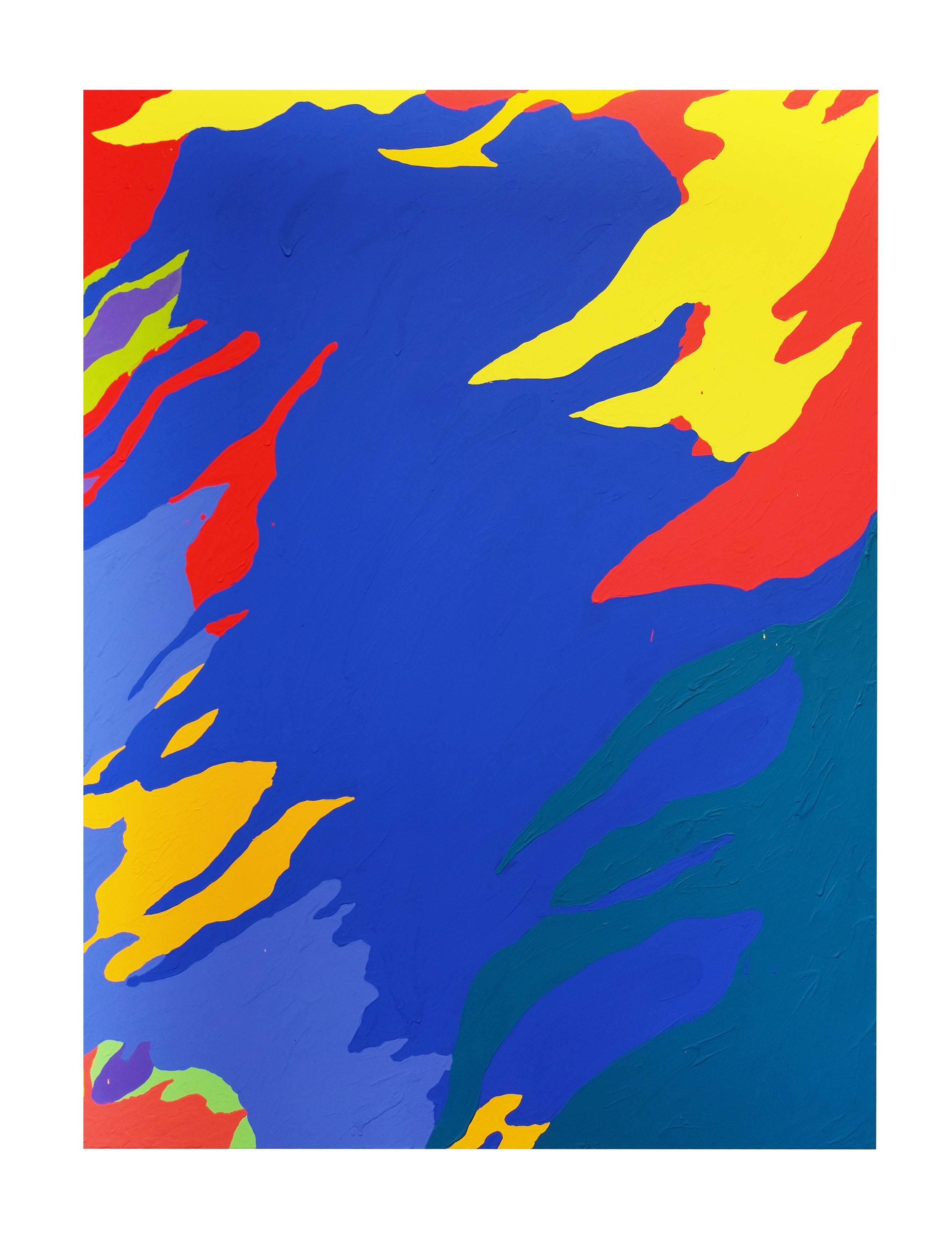  Louis Granet,  Sans-titre , 2017. Acrylique sur toile, 135 cm x 97 cm 