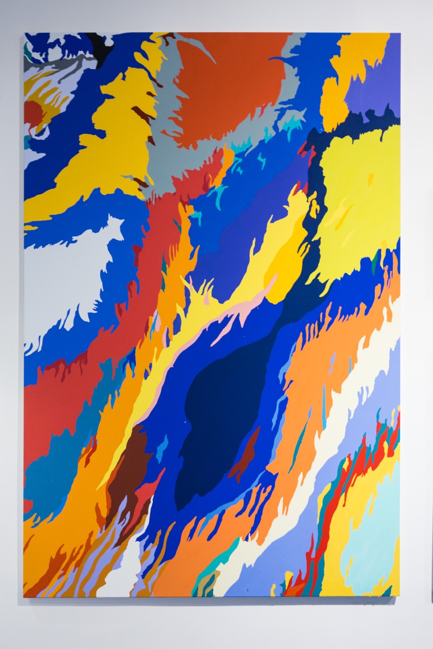  Louis Granet,  Sans-titre , 2017. Acrylique sur toile, 197 cm x 135 cm 