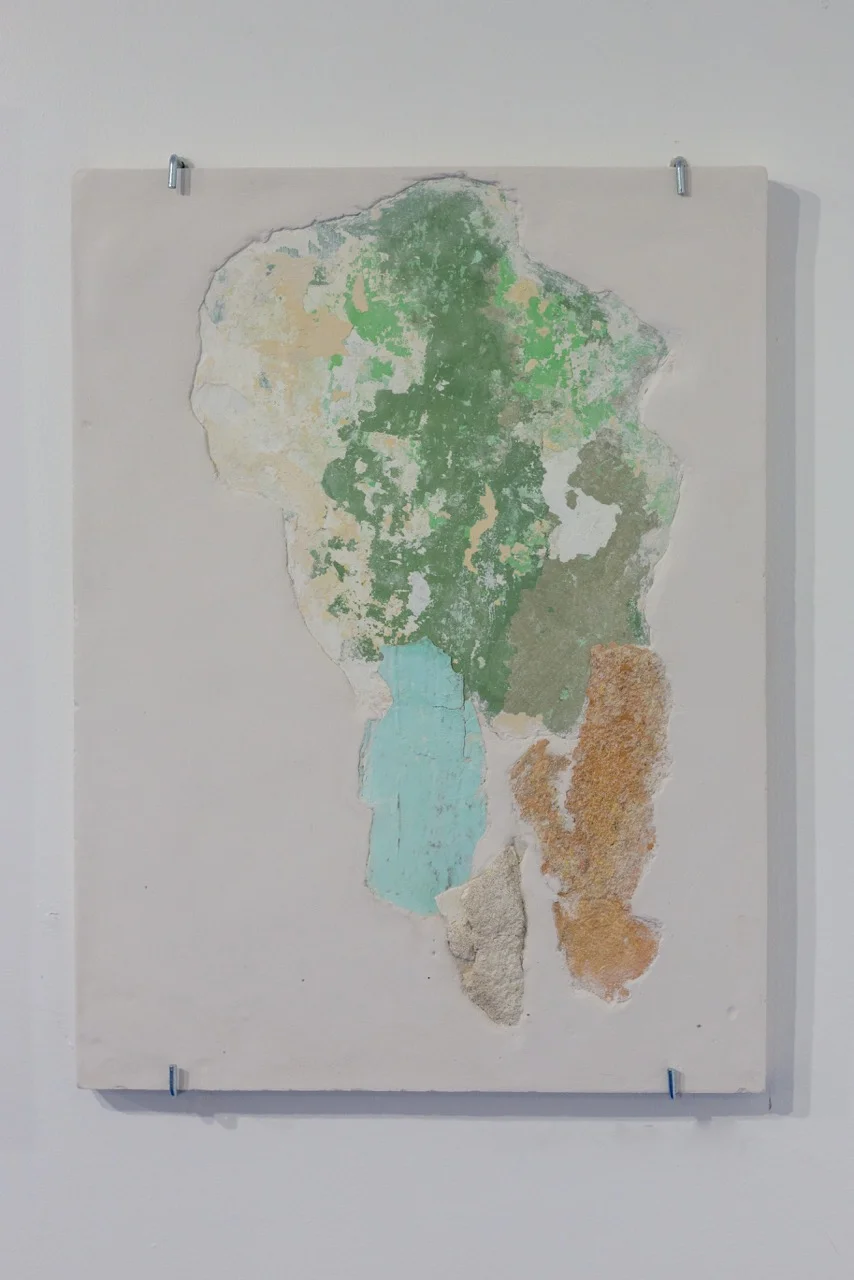 Manoela Medeiros, Continent VI , 2017. Fragments de mur, plâtre, 30 cm x 40 cm