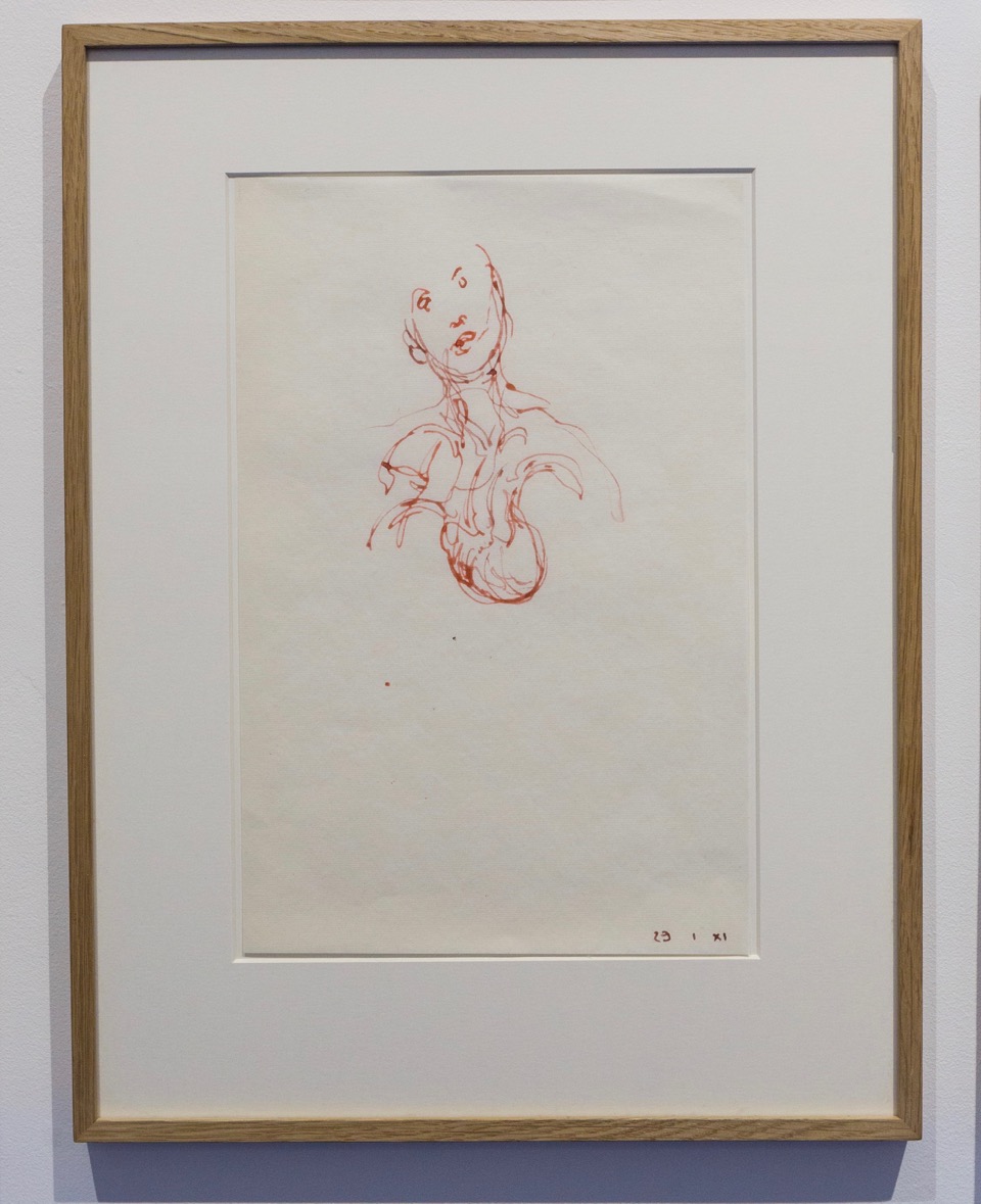  Gérard Traquandi,  Sans-titre , 2011. Encre sur papier japon, 35 cm x 22,5 cm 