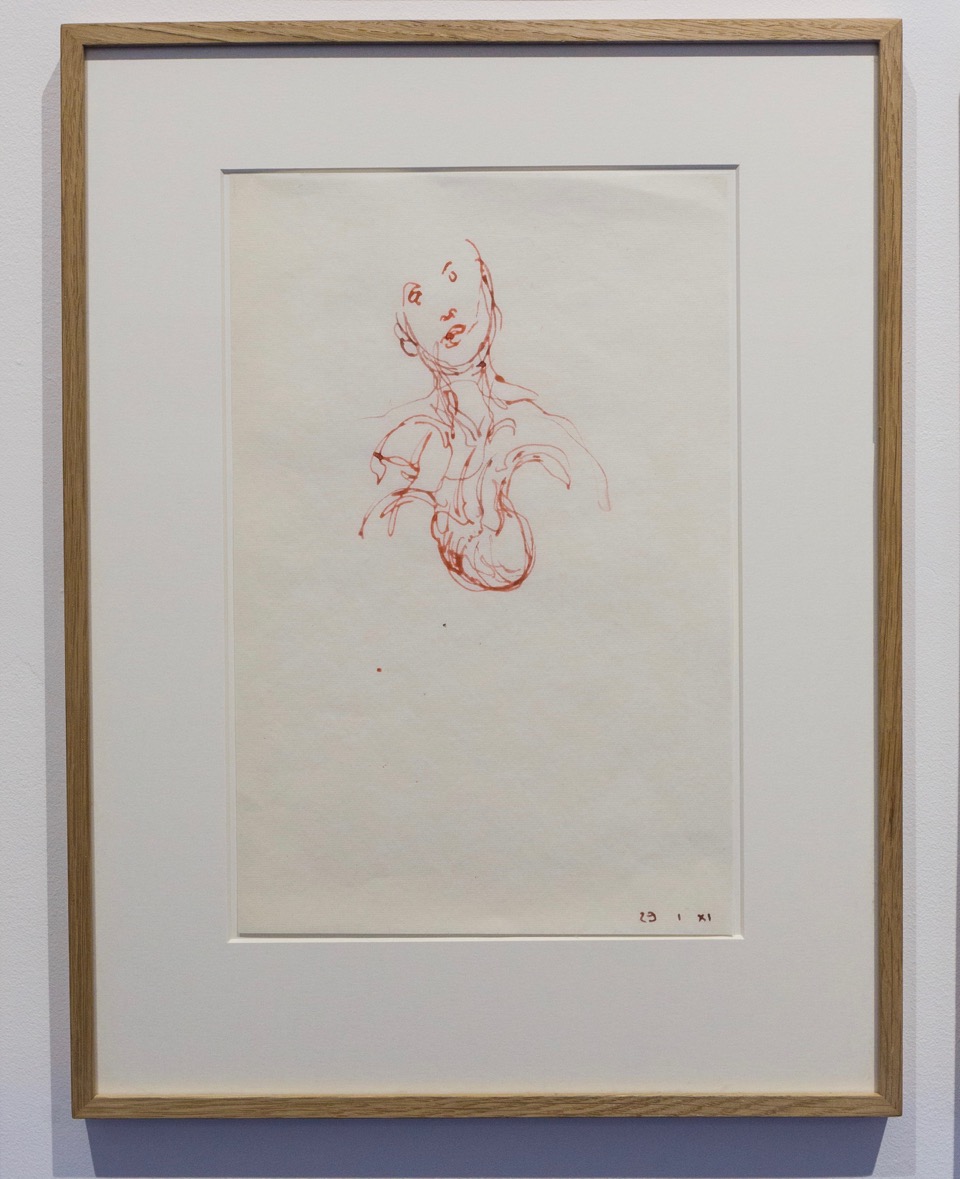 Gérard Traquandi, Sans-titre , 2011. Encre sur papier japon, 35 cm x 22,5 cm