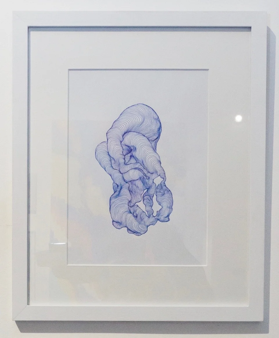 Tatiana Wolska, Sans-titre , 2017. Stylogel pentel sur papier, 30 cm x 20 cm