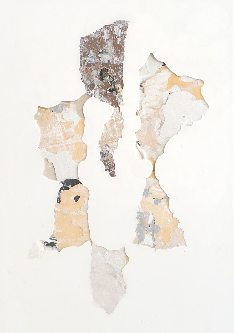   Continent 5 , 2020  Fragment of wall on plaster  30 x 42,5 cm  SOLD 
