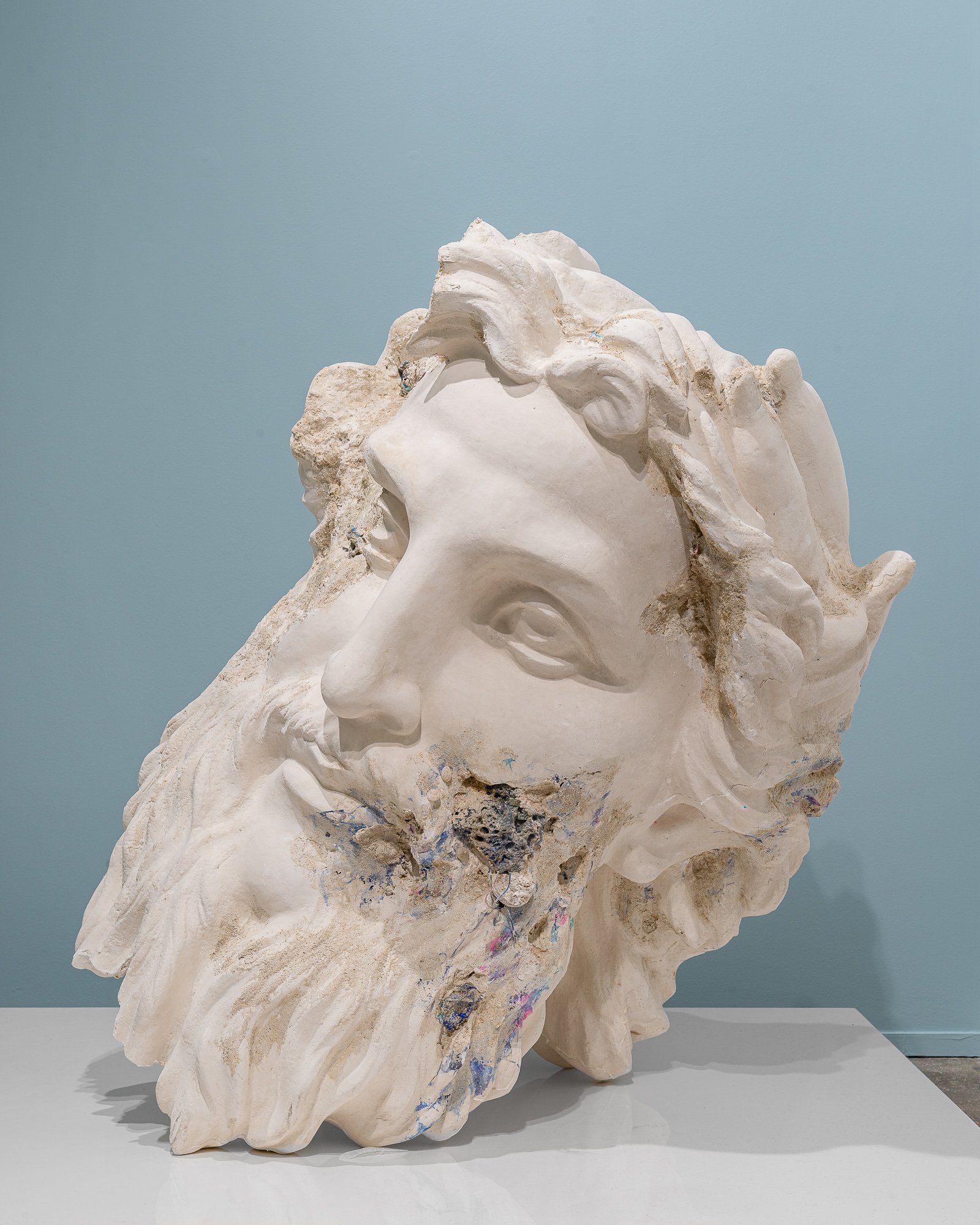   Neptune , 2021  Resin, plaster and recycled materials  125 x 125 x 110 cm   N°1/1 + 1 EA   INQUIRY  