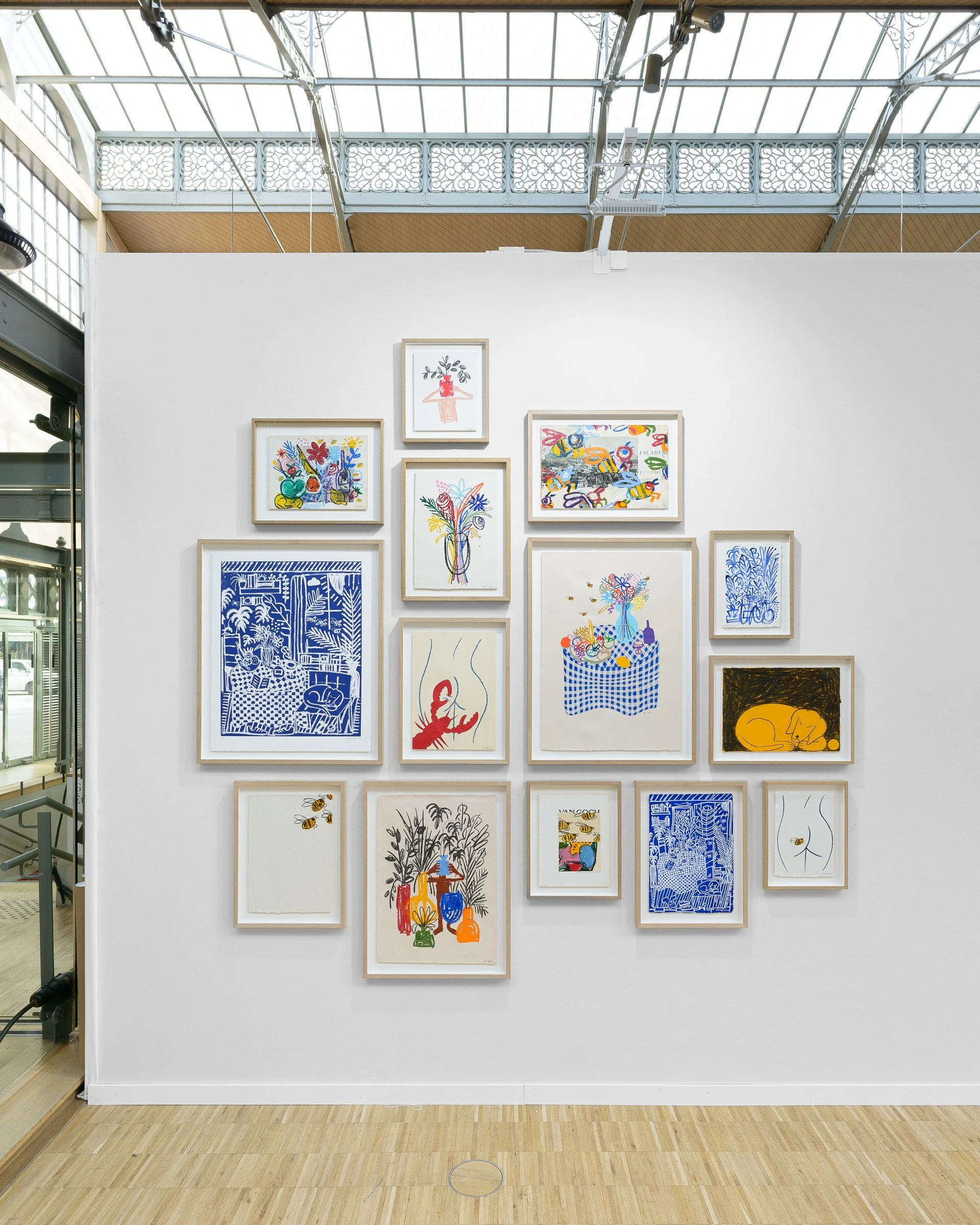  Vues du stand  Drawing Now Art Fair , 2024 - Double V Gallery @ Grégory Copitet 