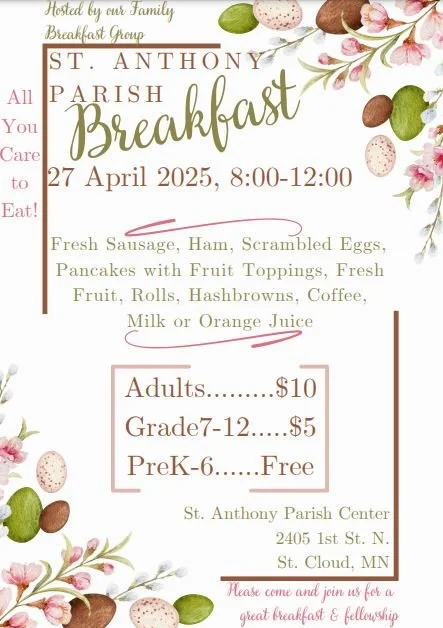 St. Anthony Parish Breakfast
