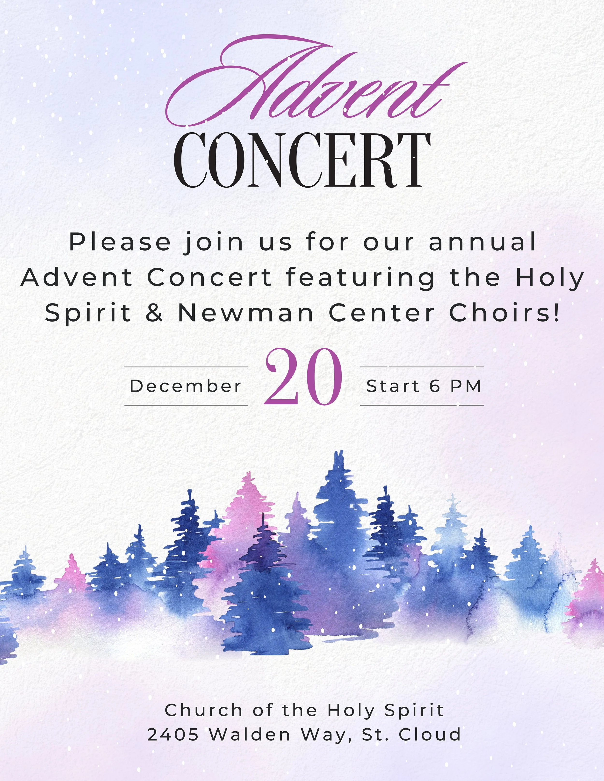 Advent Concert at Holy Spirit Church