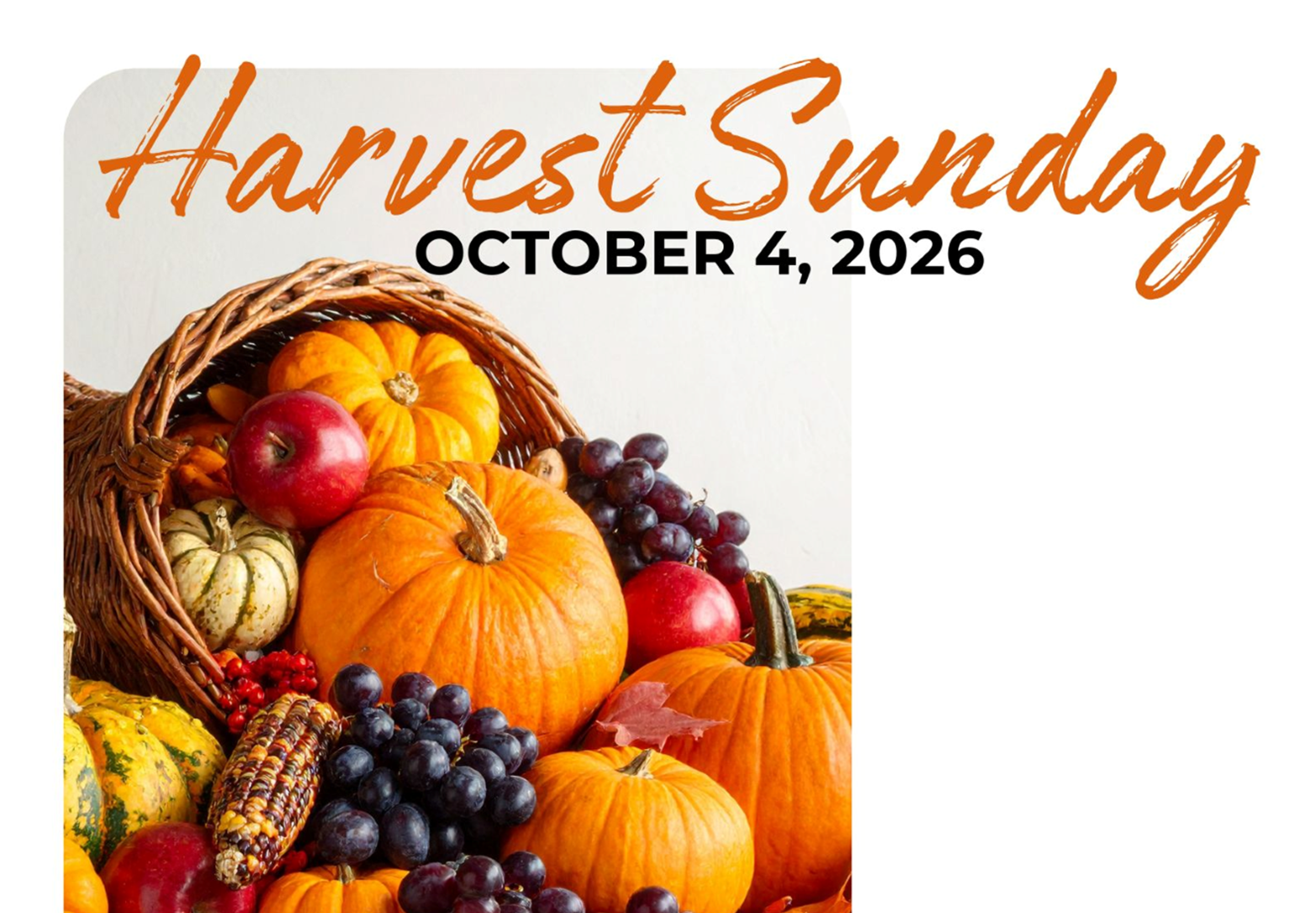 Harvest Sunday Celebration