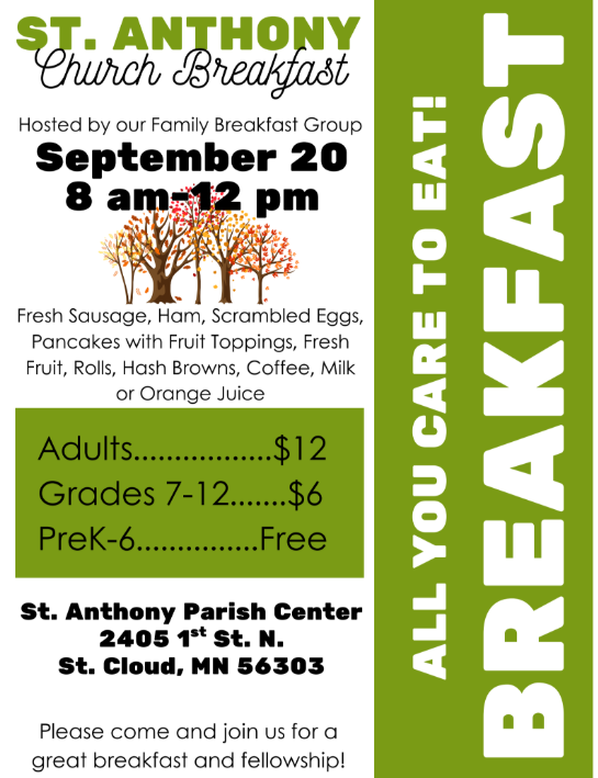 St. Anthony Church Breakfast