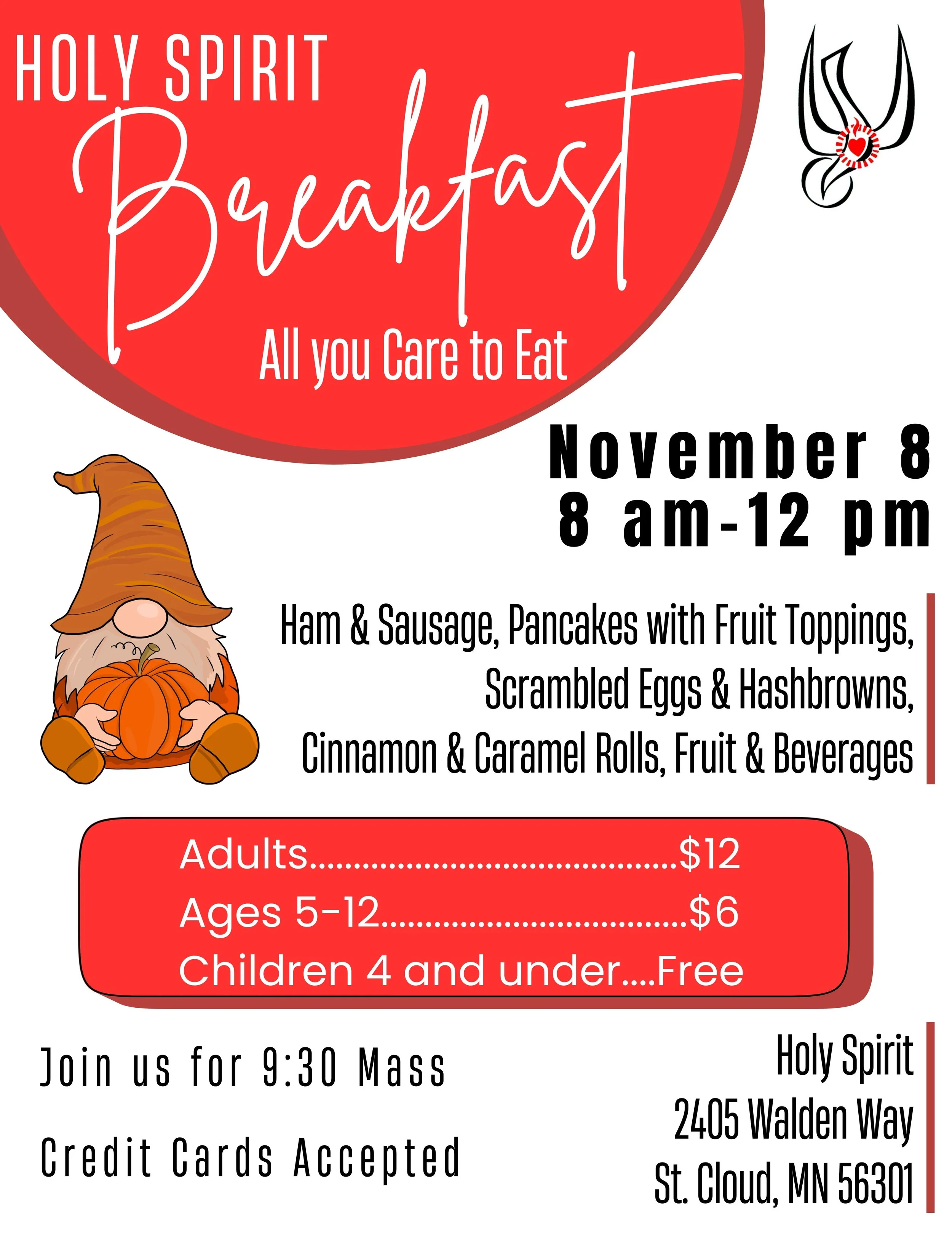 Holy Spirit Church Breakfast