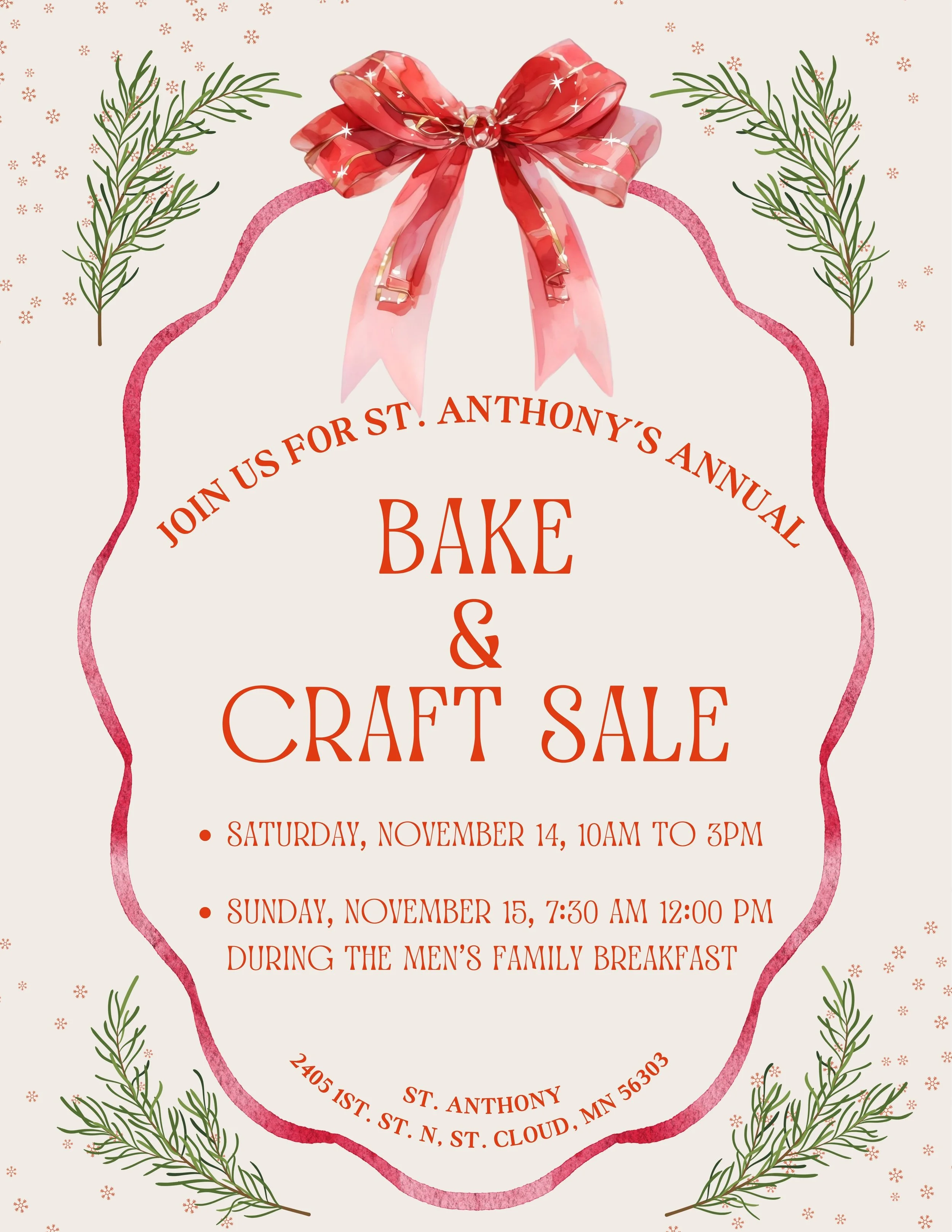 St. Anthony Bake &amp; Craft Sale