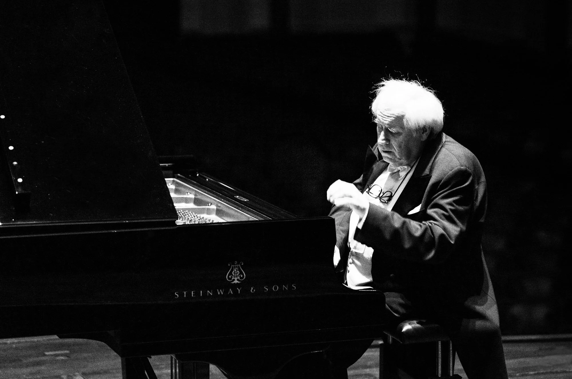  Grigory Sokolov just before his recital at the Royal Concertgebouw in Amsterdam, 2019 